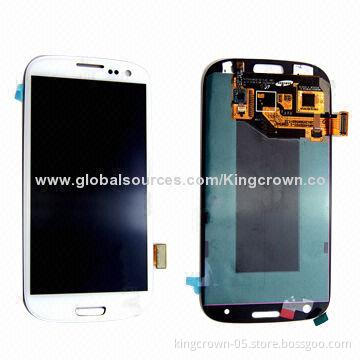 LCD Screen with Touch Digitizer Assembly for Samsung Galaxy S3 i9300, Black/White/Pebble Blue